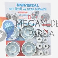 Universal Model Ankastre Fırın ve Ocak Siyah Düğme Takımı